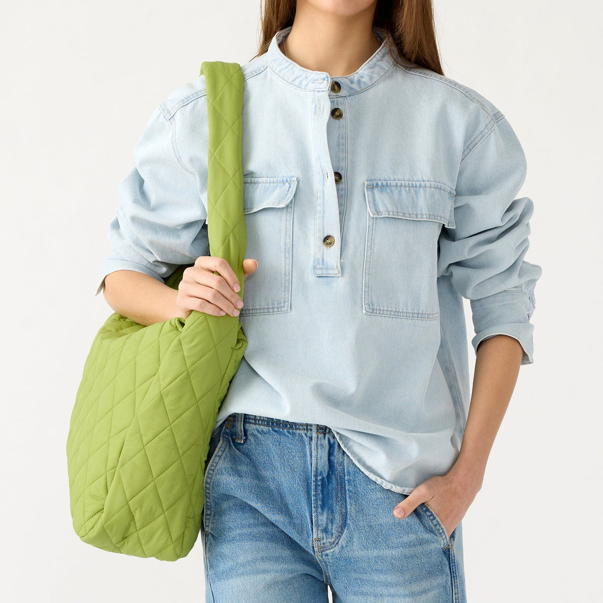 Tifton Hobo Tote Bag - Spinach Green