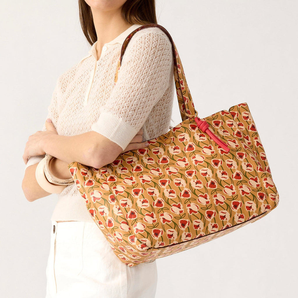 Small Hathaway Tote - Curly Tulips