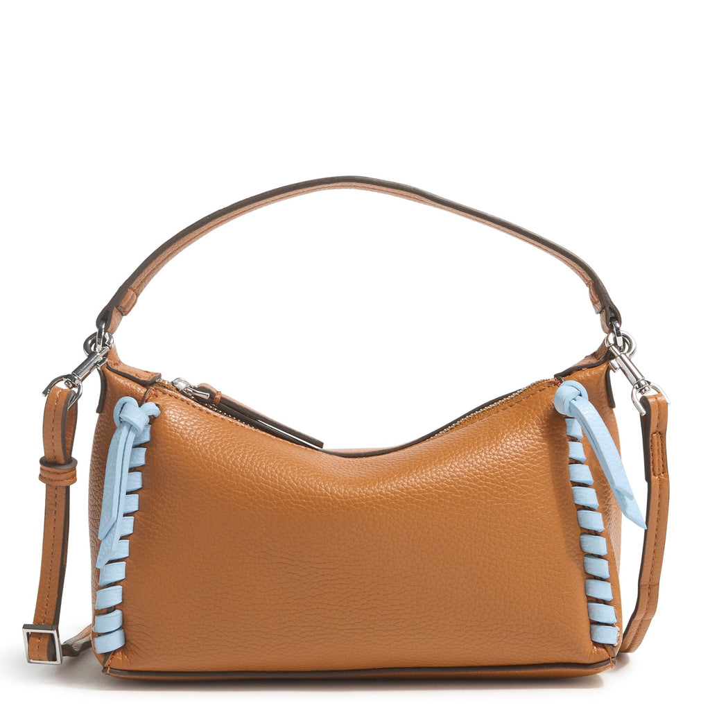 Mini Slouchy Crossbody - Roasted Pecan and Cerulean