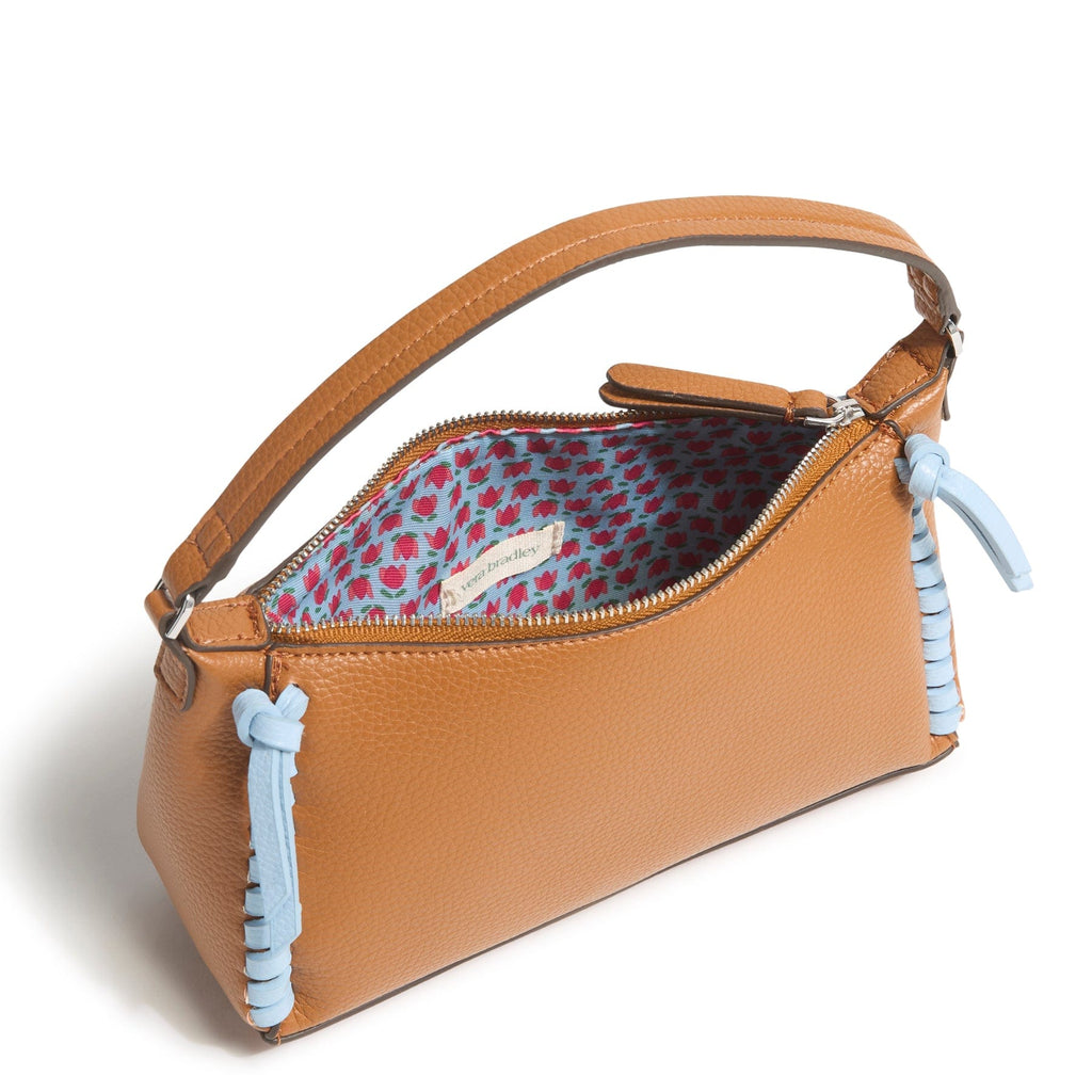Mini Slouchy Crossbody - Roasted Pecan and Cerulean
