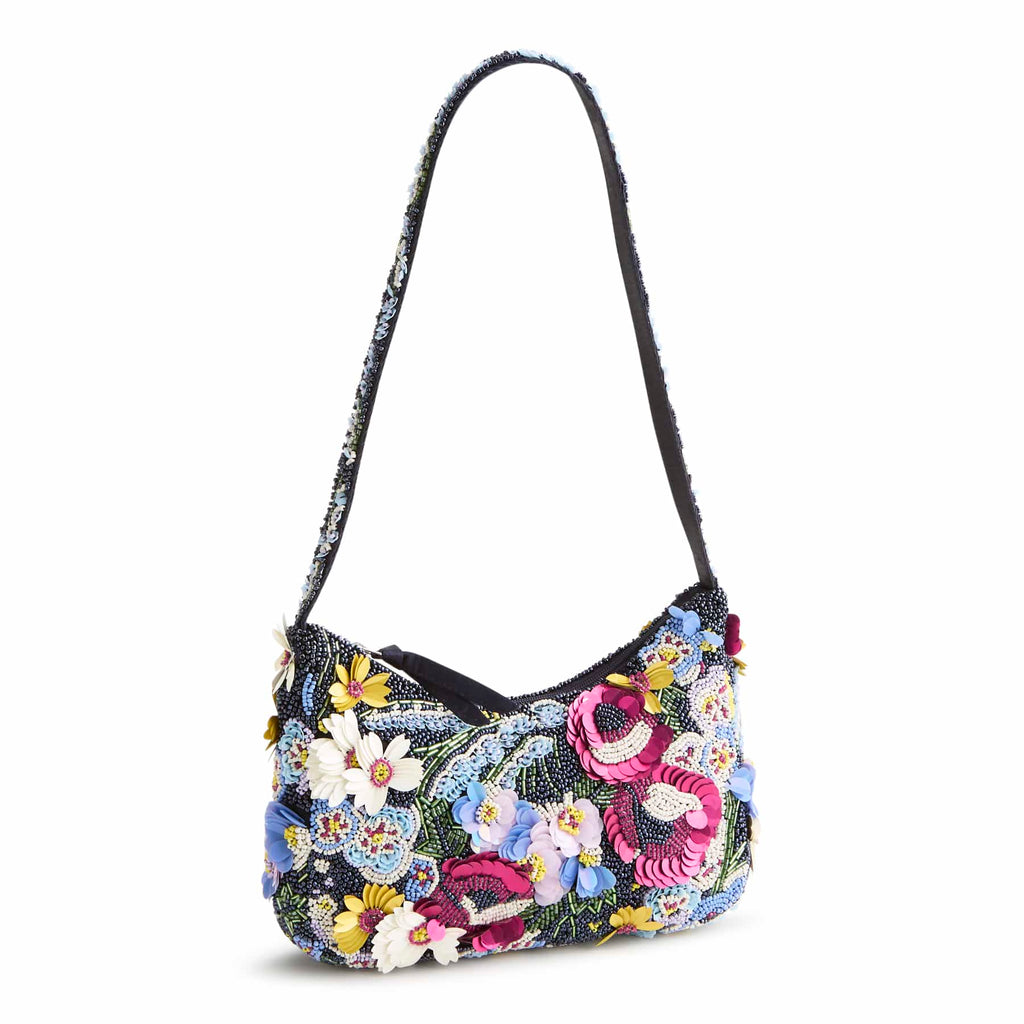 Mini Roxbury Crescent Shoulder Bag - Poppy Fields