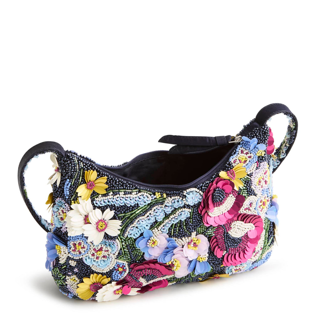 Mini Roxbury Crescent Shoulder Bag - Poppy Fields