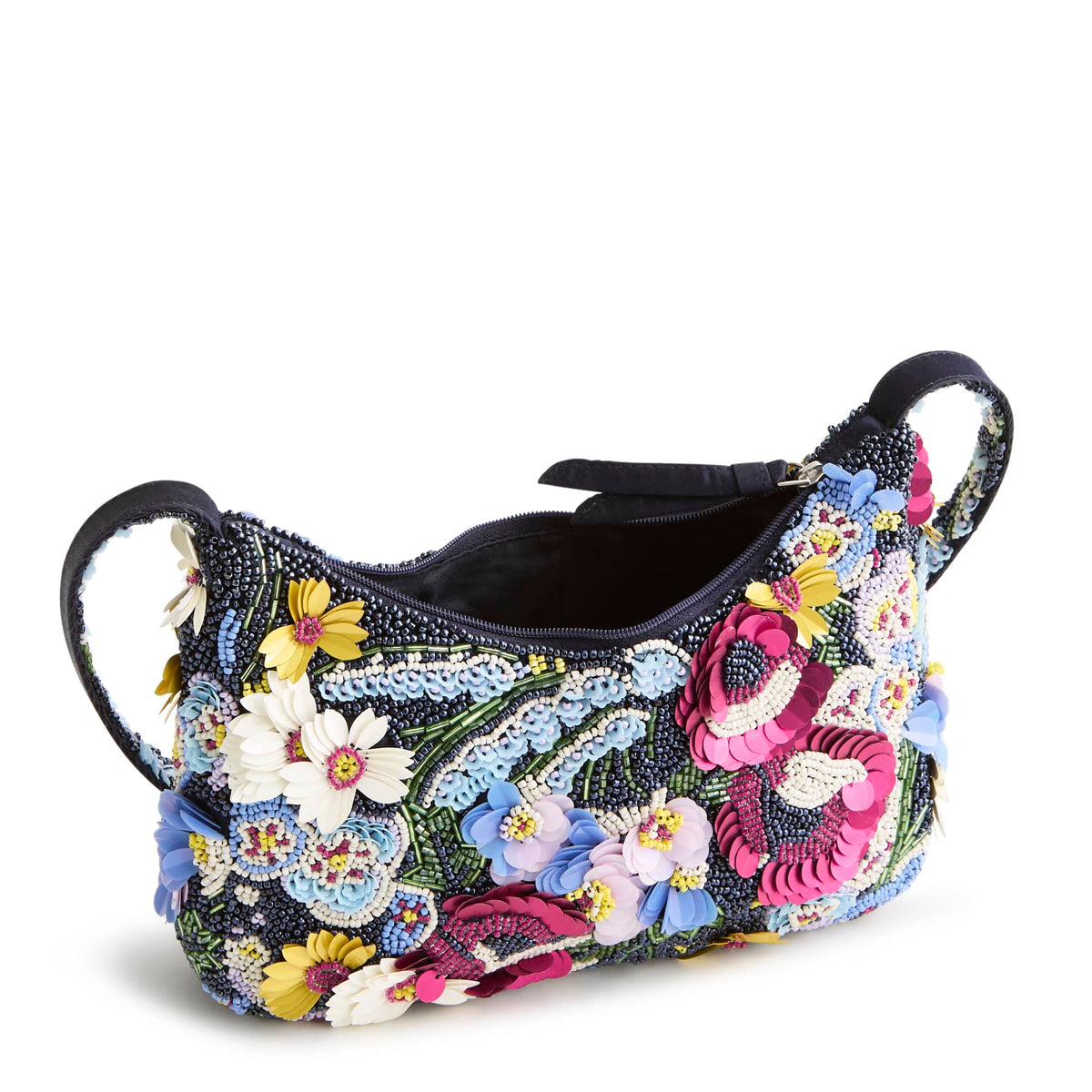 Mini Roxbury Crescent Shoulder Bag - Poppy Fields