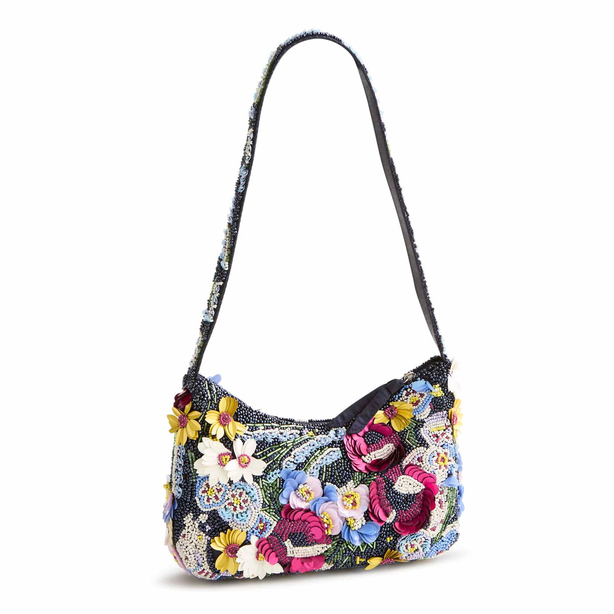 Mini Roxbury Crescent Shoulder Bag - Poppy Fields