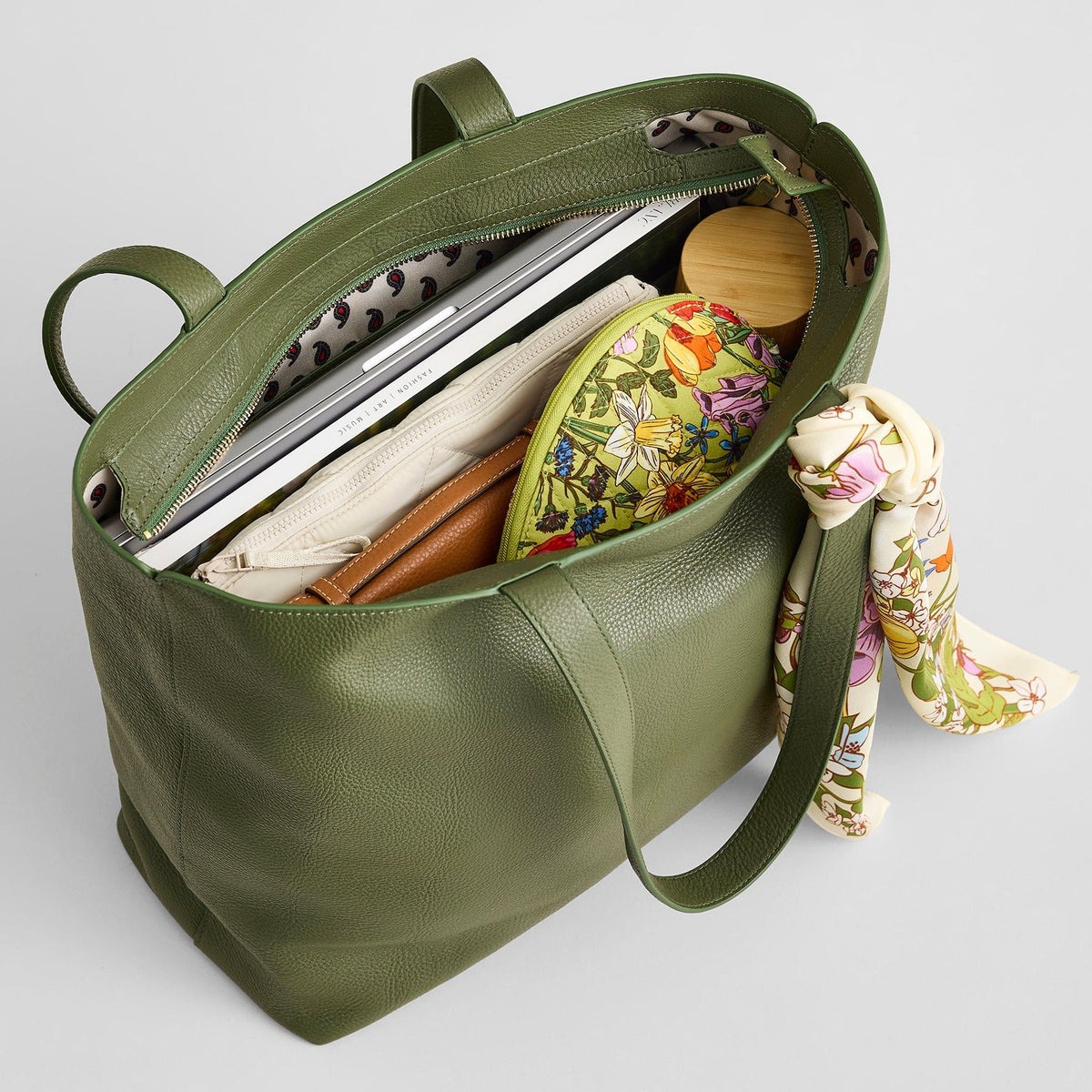 Original Zip Tote Bag - Bronze Green
