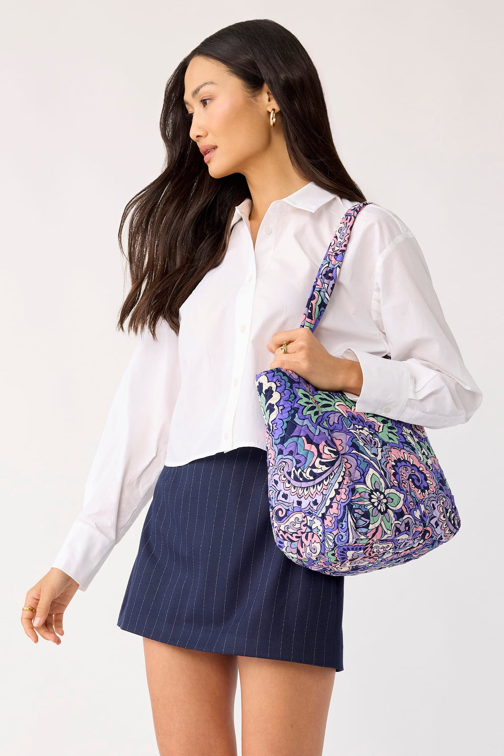 Glenna Satchel - Floral Swirls