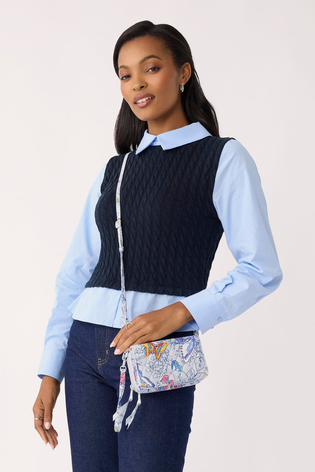 3-in-1 Crossbody - Coastal Breezy Butterflies