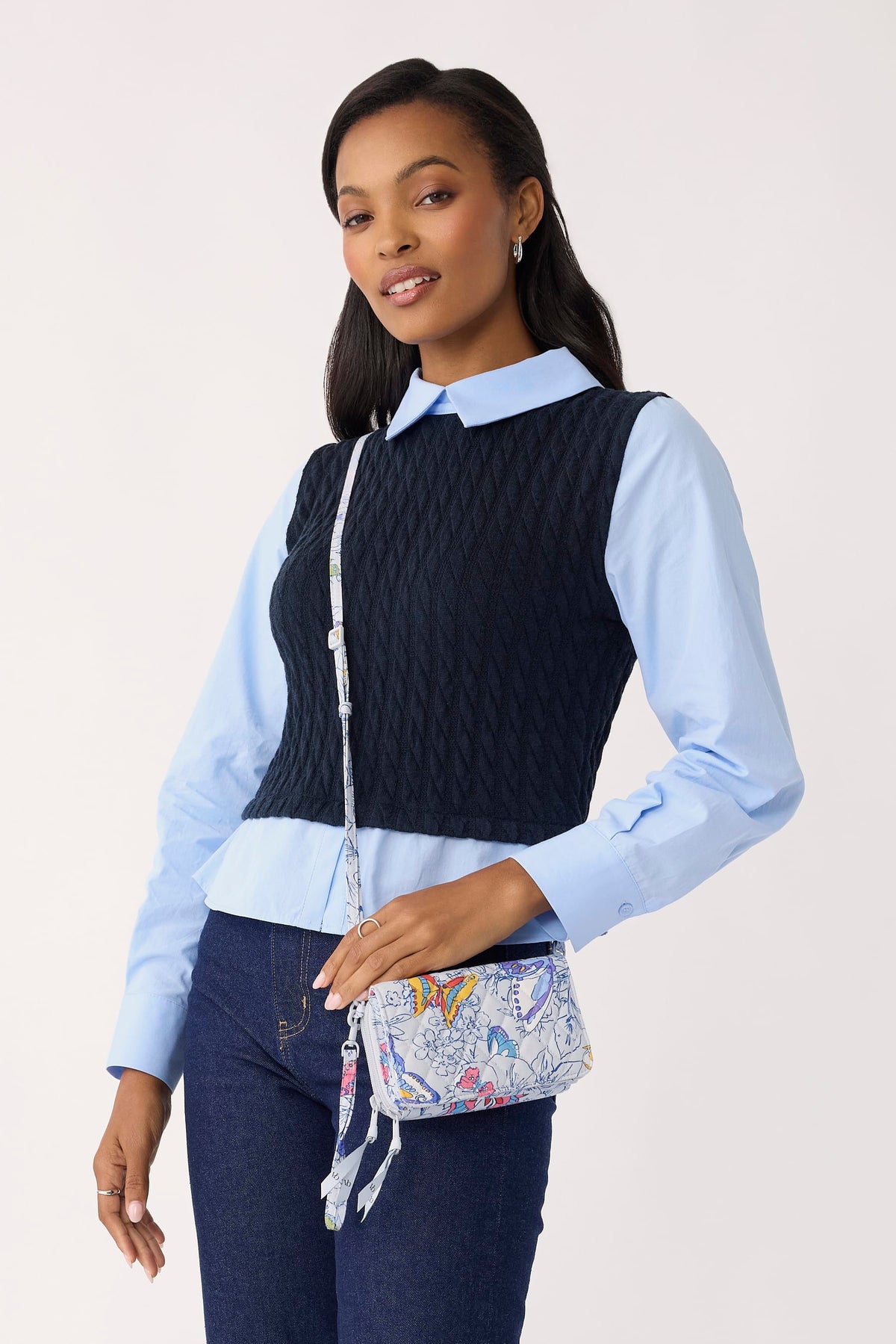 3-in-1 Crossbody - Coastal Breezy Butterflies