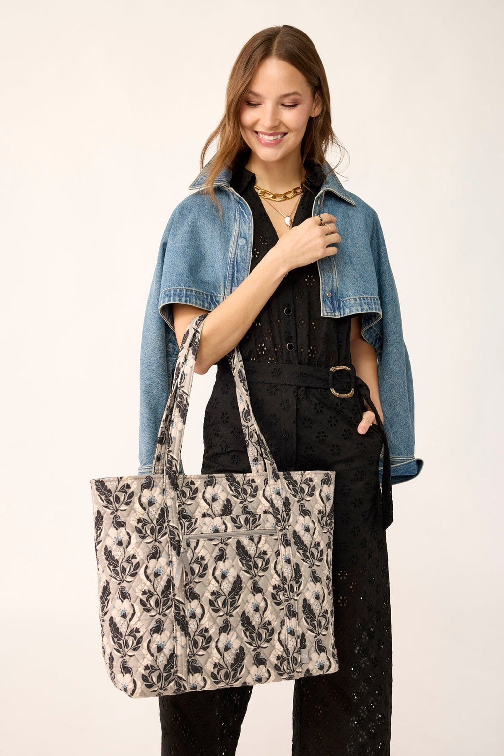 Vera Tote - Stamped Irises