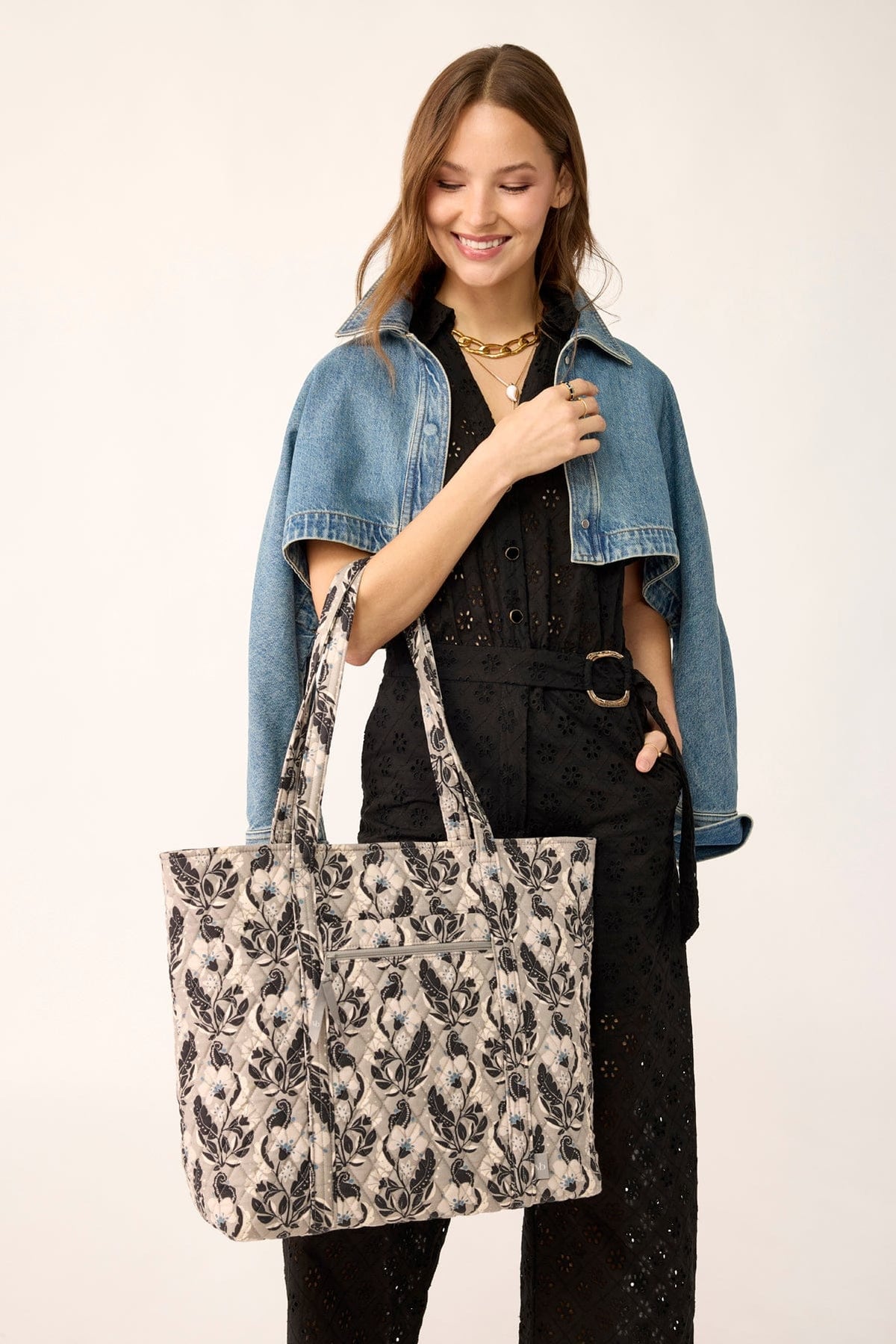 Vera Tote - Stamped Irises