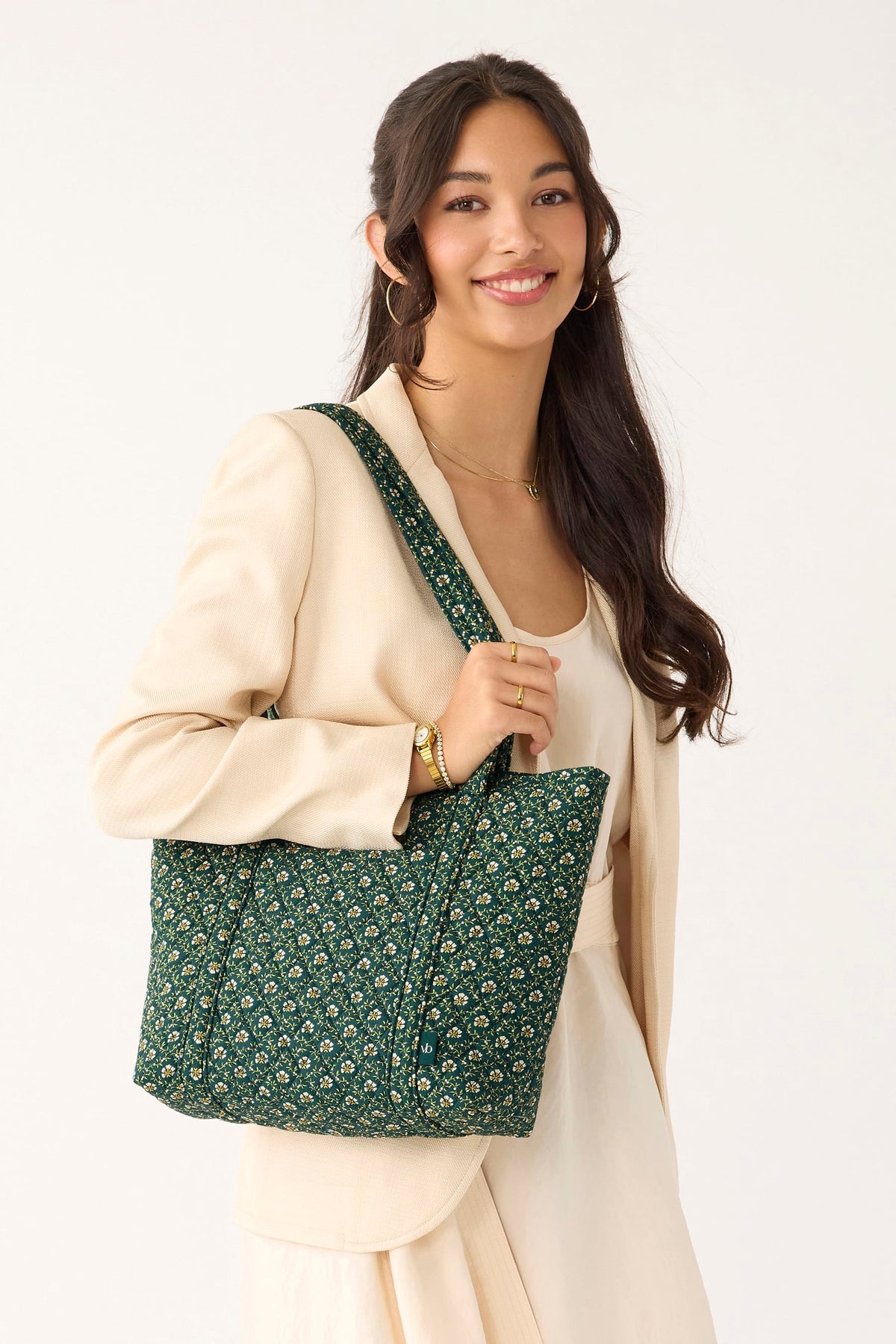 Small Vera Tote - Mistletoe Lattice