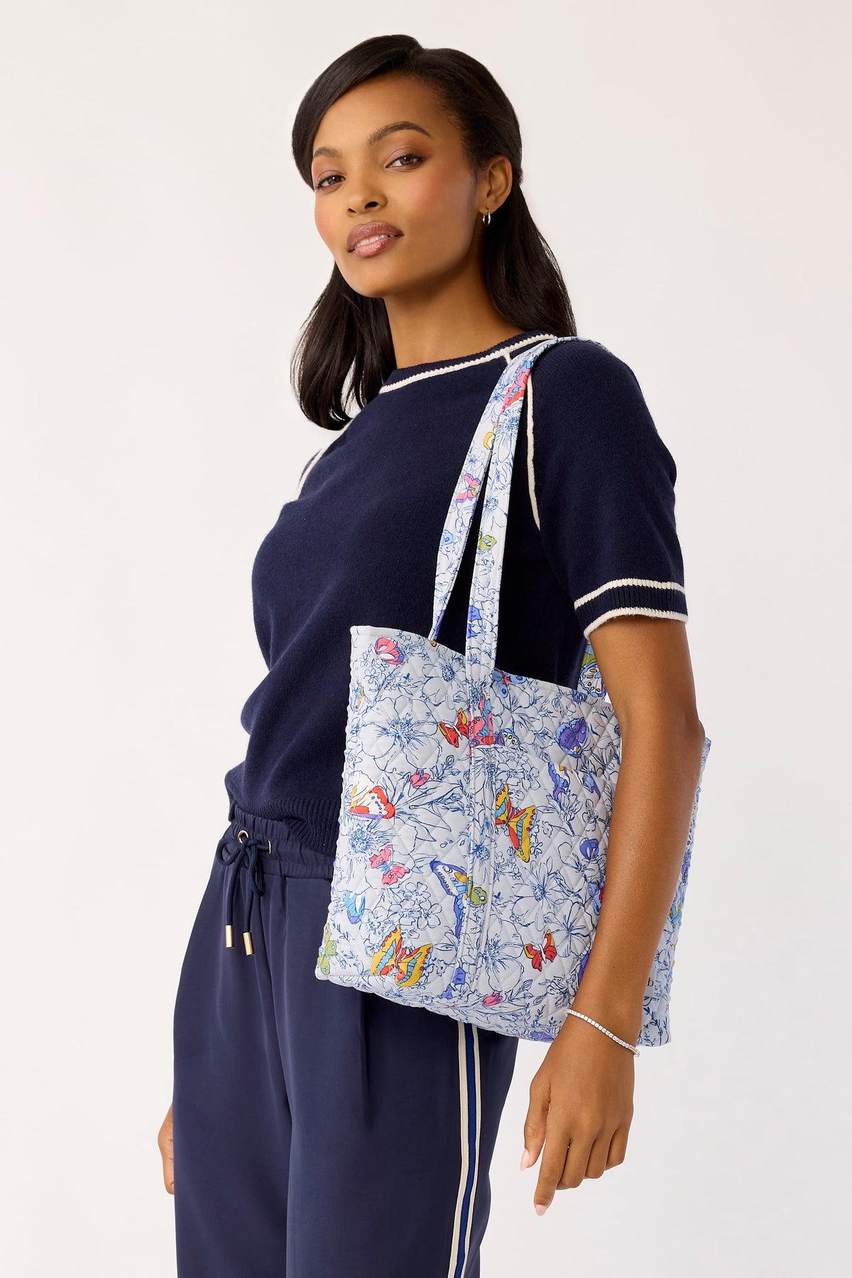 Small Vera Tote - Coastal Breezy Butterflies