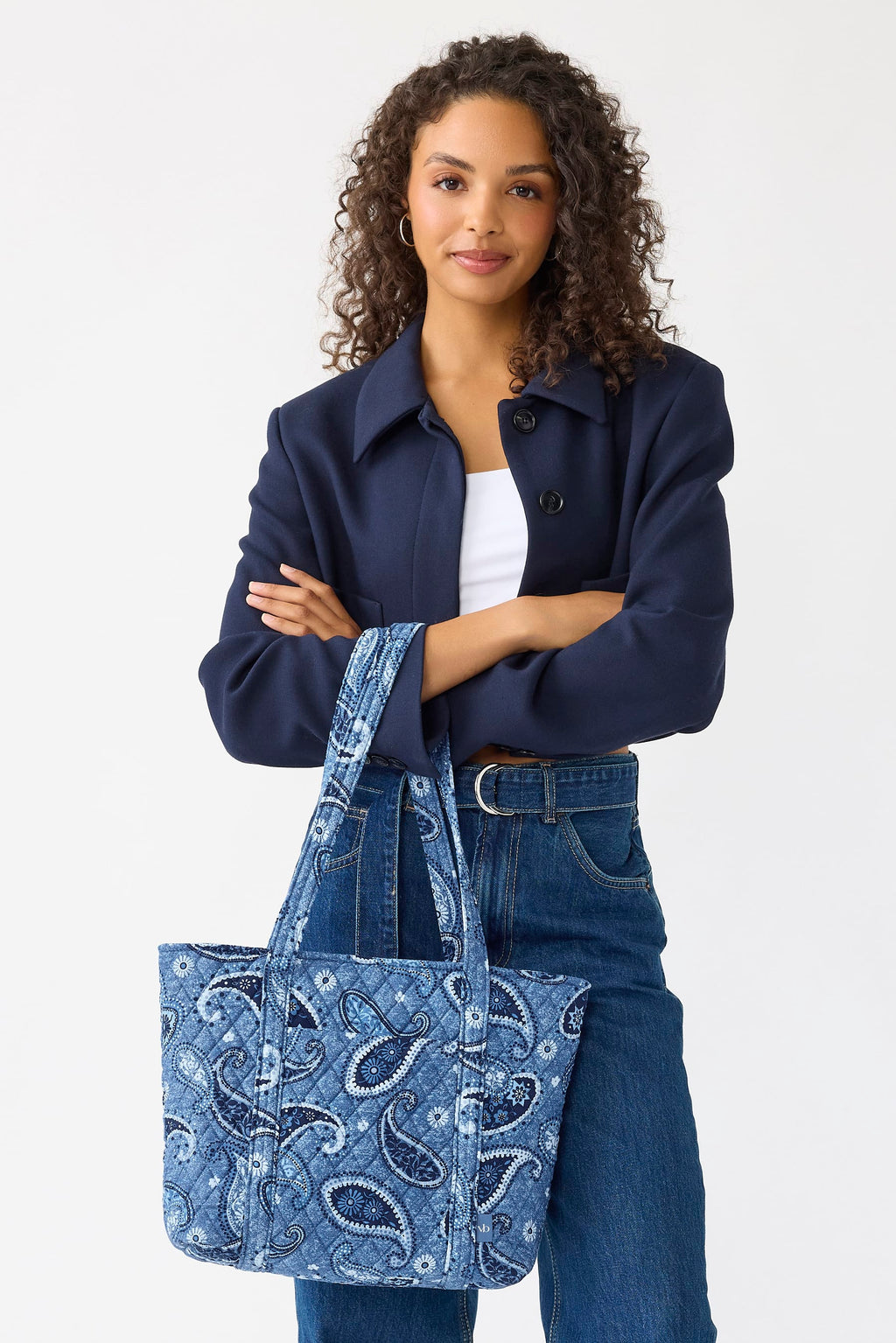 Small Vera Tote - Mesa Western Blue Horizon