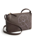 Foxbury Crossbody - Appliqu\u00e9 Floral Coffee Bean