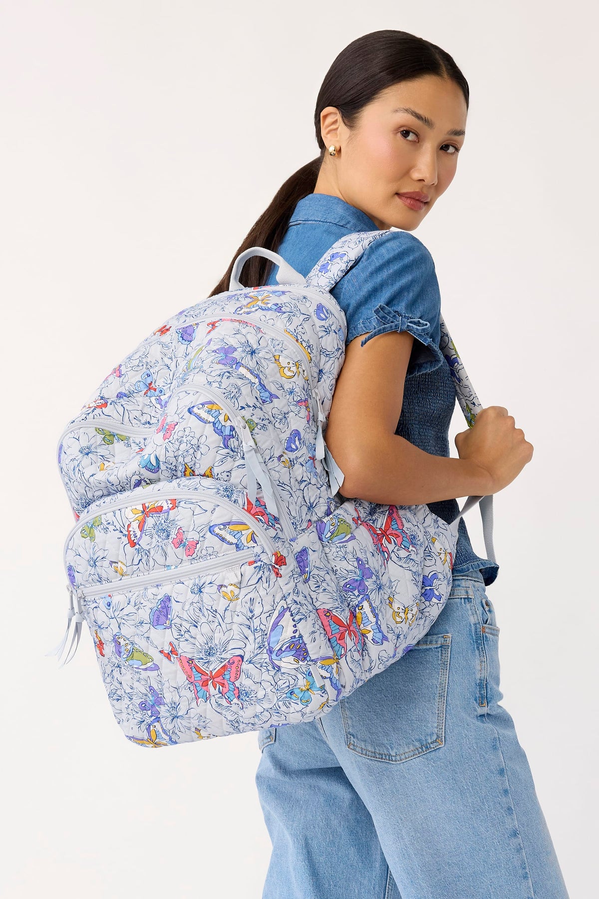 Essential XL Backpack - Coastal Breezy Butterflies