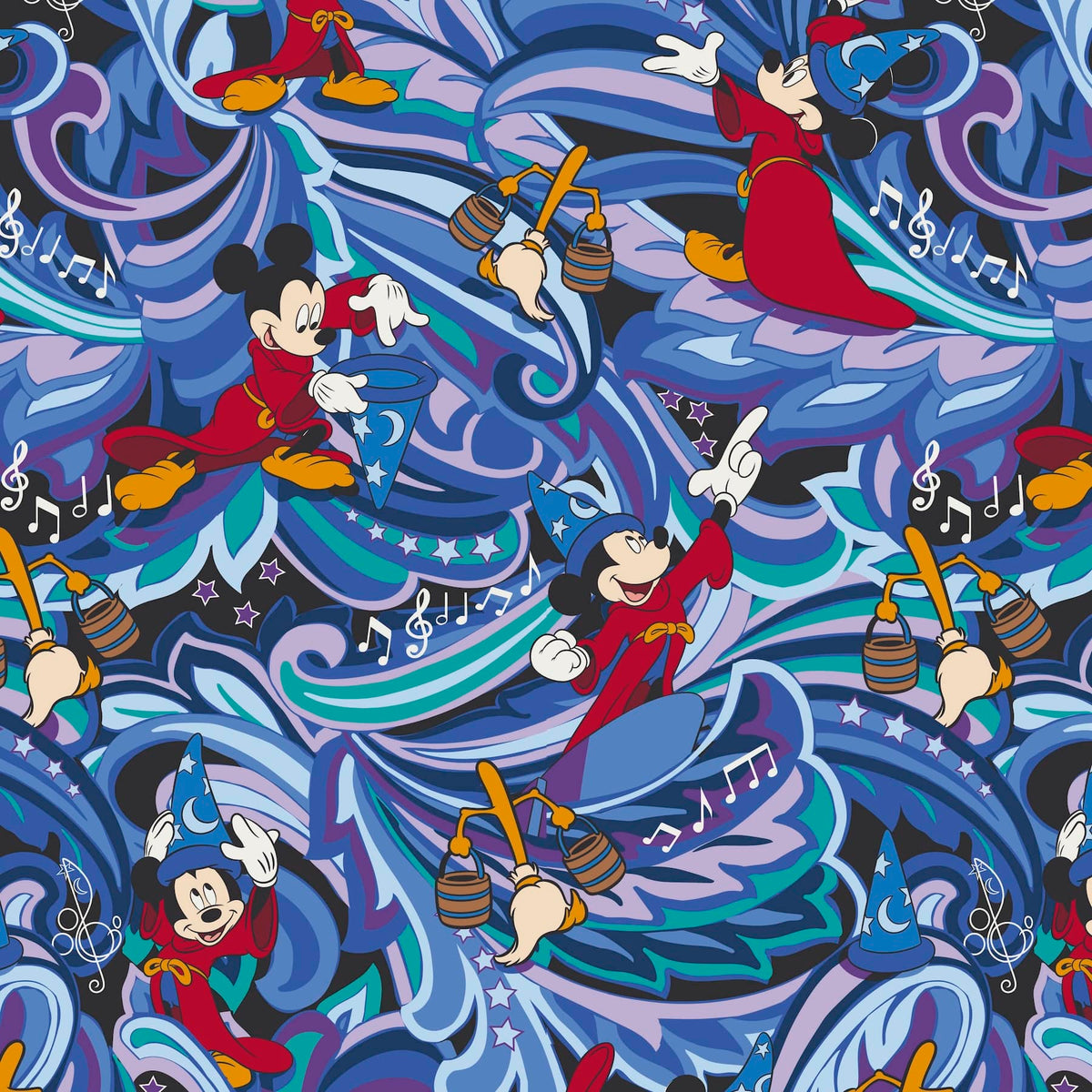 Disney Original Zip Hipster - Fantasia - Swirls