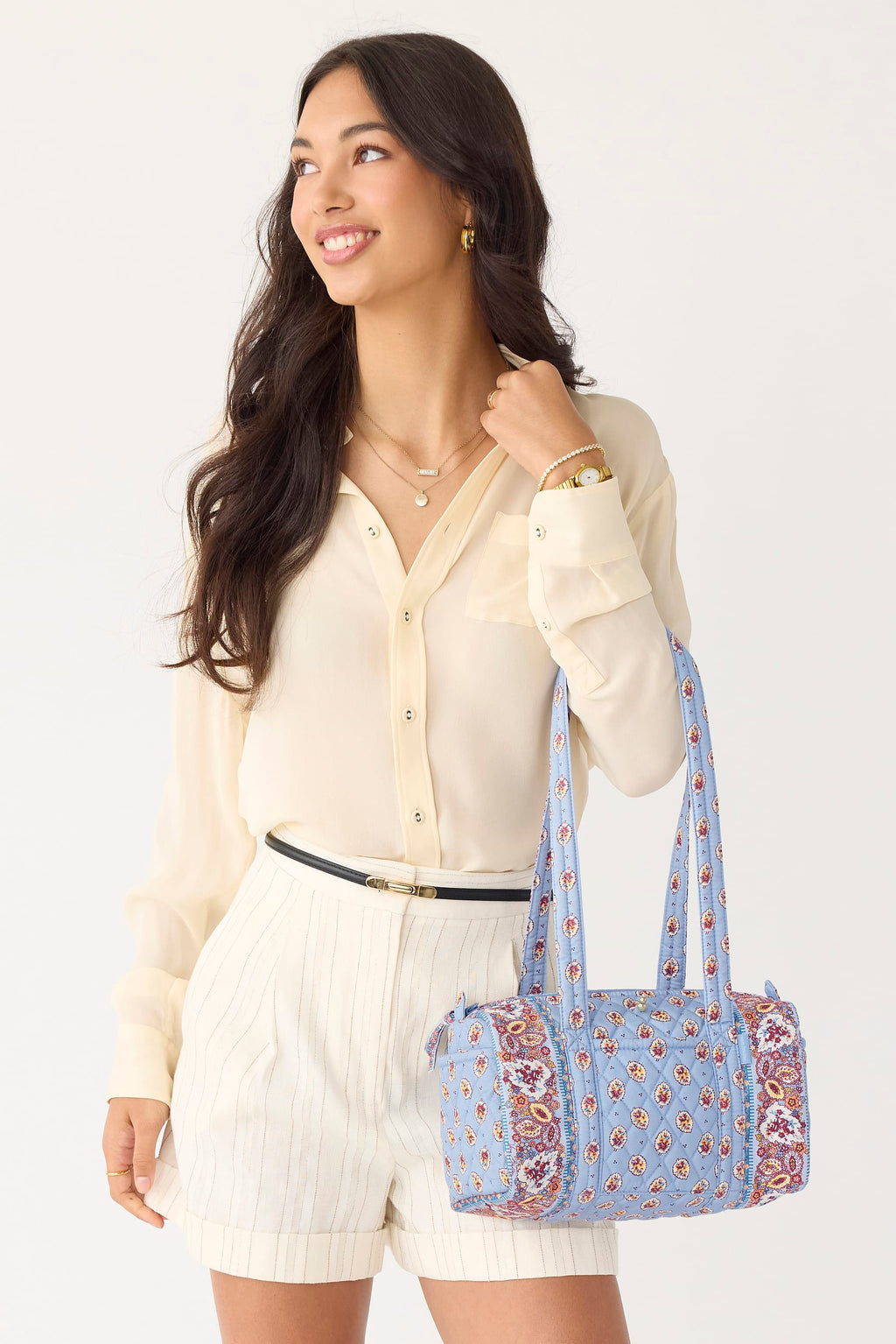 Original 100 Handbag - Blue Leaf