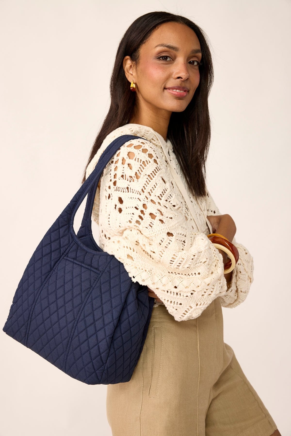 Circular Shoulder Bag - Peacoat