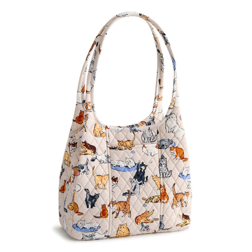 Circular Shoulder Bag - A Cat's Life