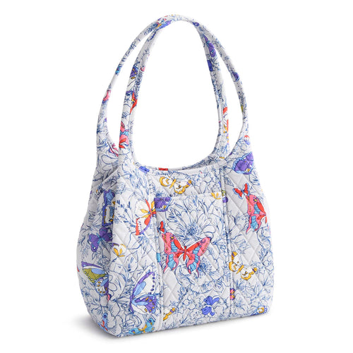 Circular Shoulder Bag - Coastal Breezy Butterflies