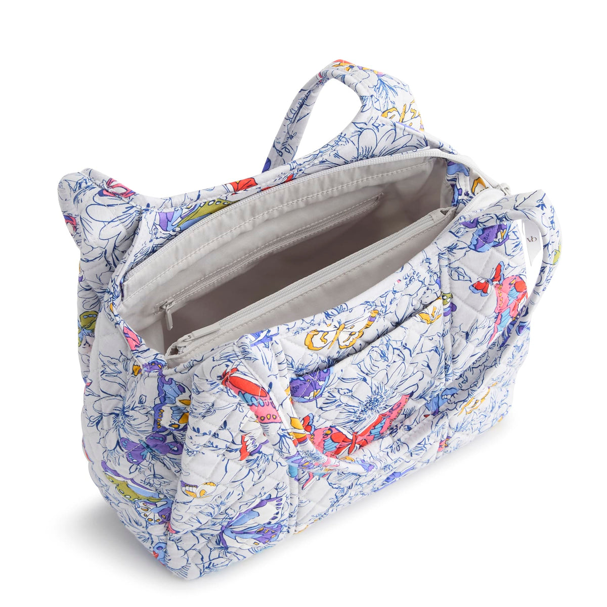 Circular Shoulder Bag - Coastal Breezy Butterflies