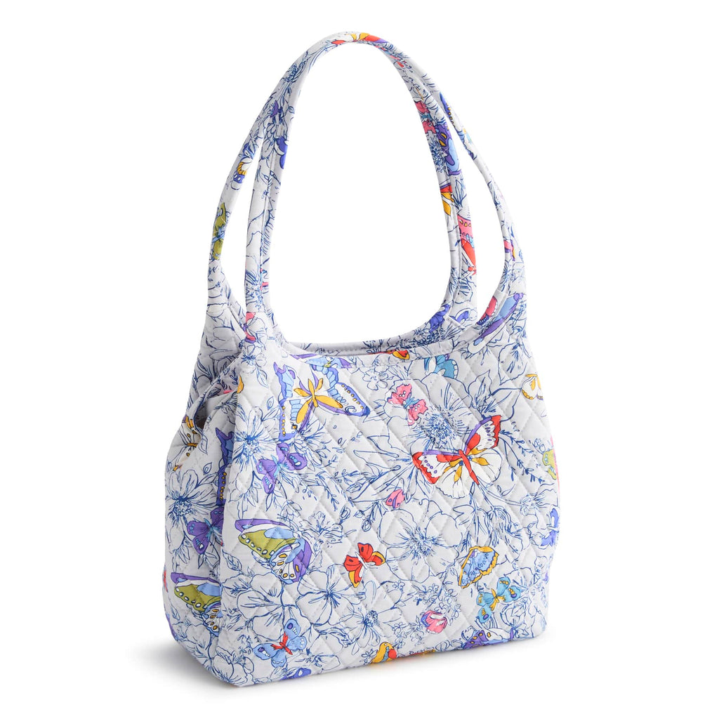 Circular Shoulder Bag - Coastal Breezy Butterflies