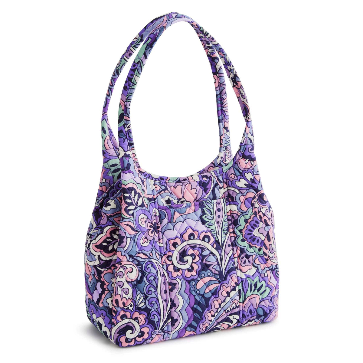 Circular Shoulder Bag - Floral Swirls