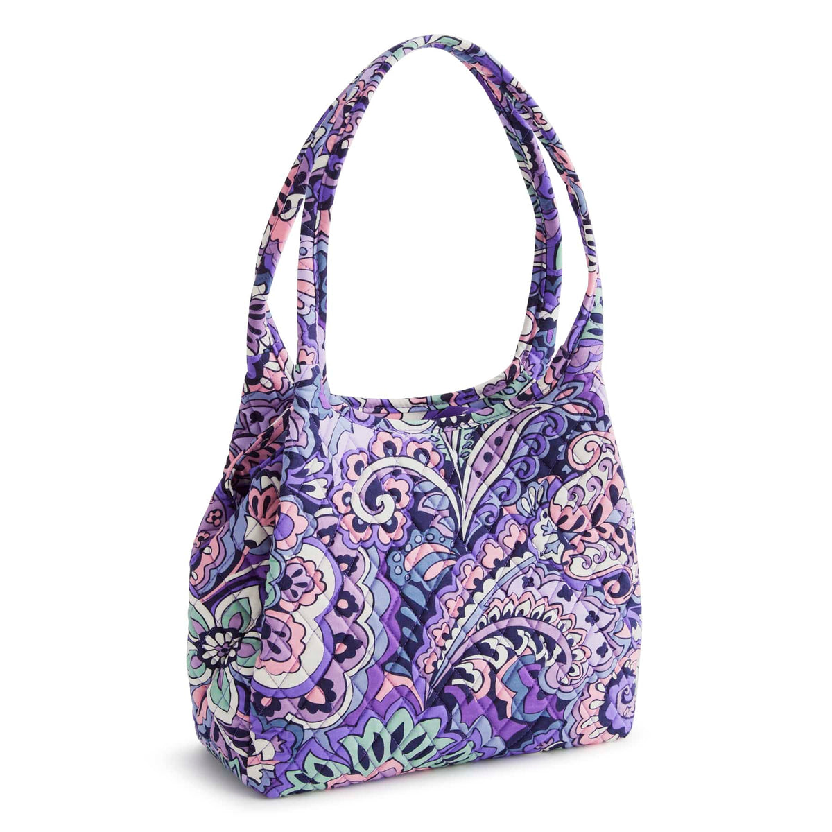 Circular Shoulder Bag - Floral Swirls
