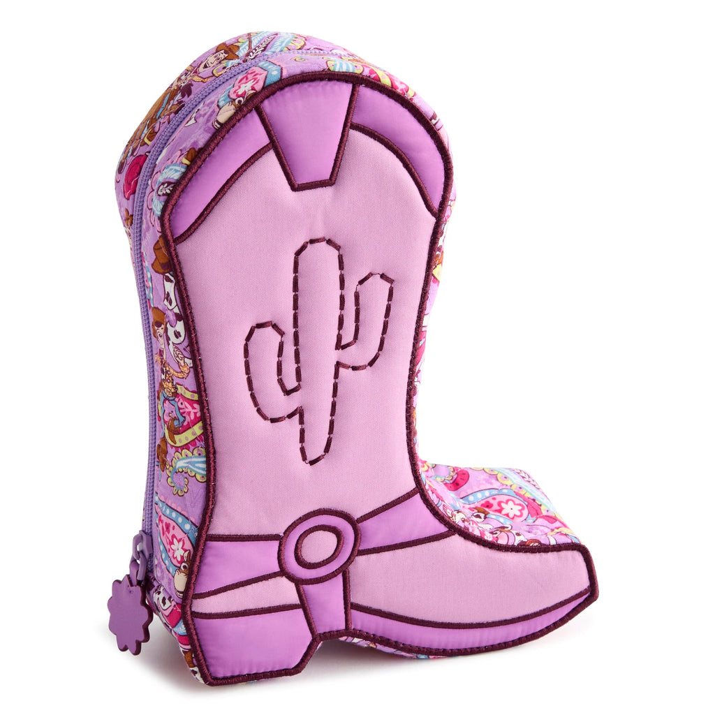 Disney and Pixar's Toy Story Cowgirl Boot Cosmetic Bag - Toy Story Rodeo Paisley