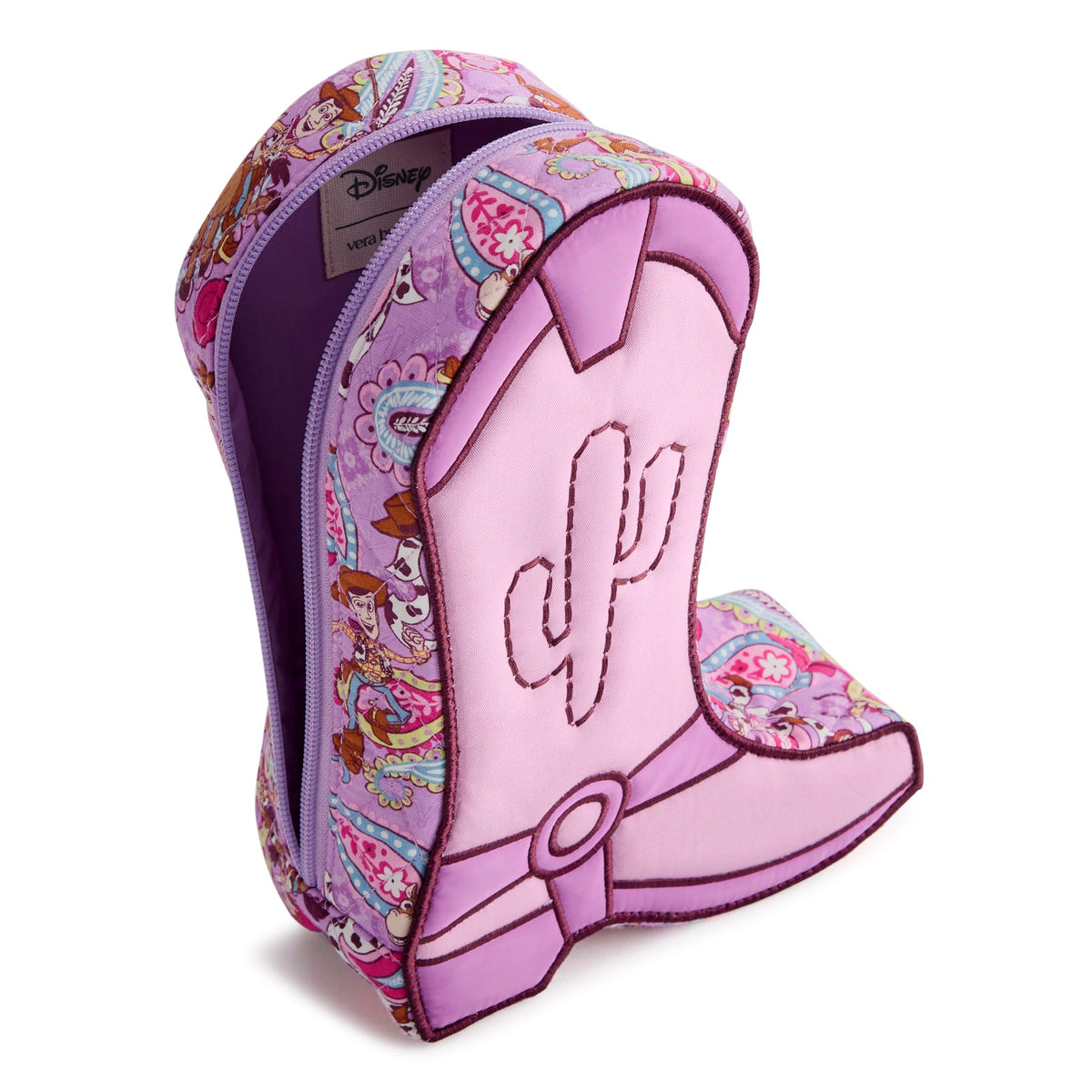 Disney and Pixar's Toy Story Cowgirl Boot Cosmetic Bag - Toy Story Rodeo Paisley