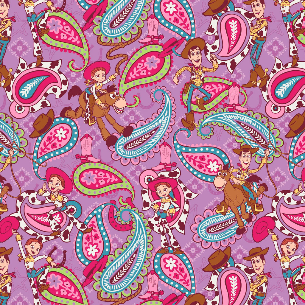 Disney and Pixar's Toy Story Cowgirl Boot Cosmetic Bag - Toy Story Rodeo Paisley
