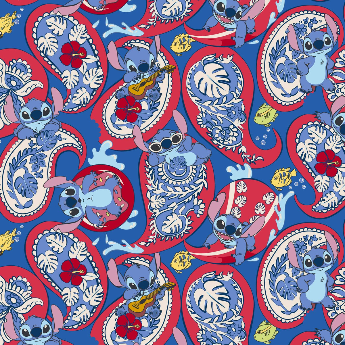 Disney Vera Tote - Stitch Monstera Paisley