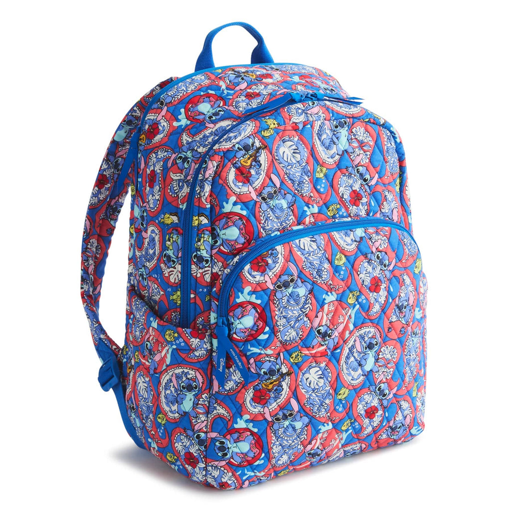 Disney Essential Large Backpack - Stitch Monstera Paisley