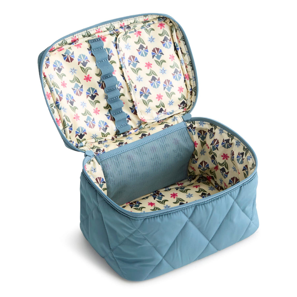 Essential Large Brush Up Cosmetic Bag - Bluestone