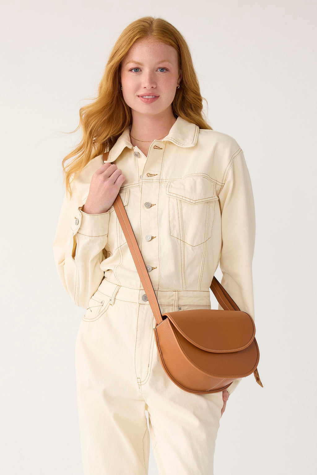 Saddle Crossbody - Roasted Pecan