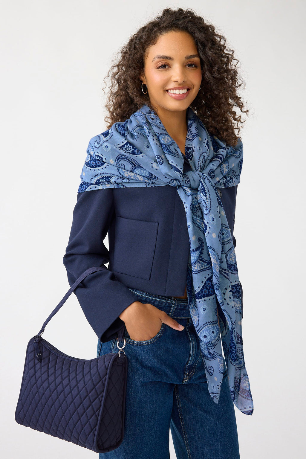 Large Frannie - Peacoat