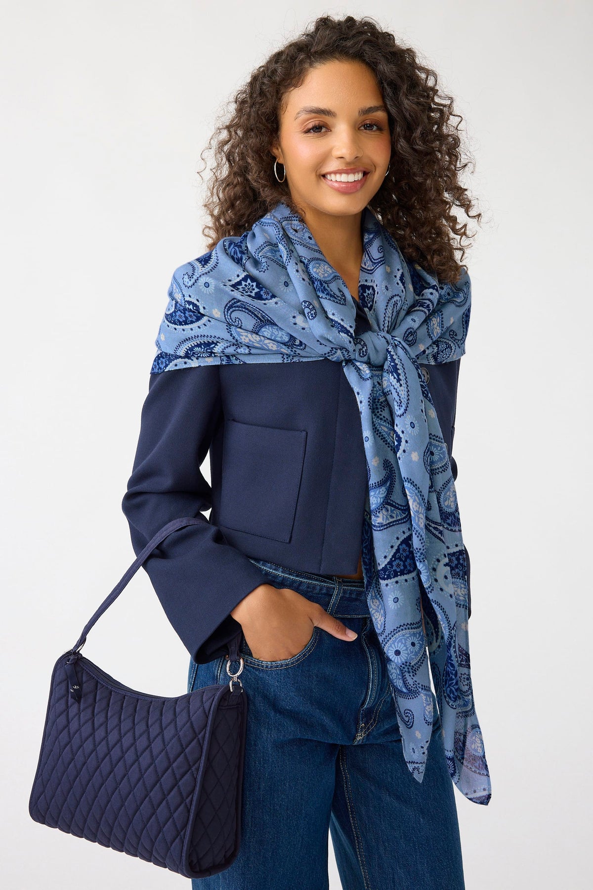 Large Frannie - Peacoat
