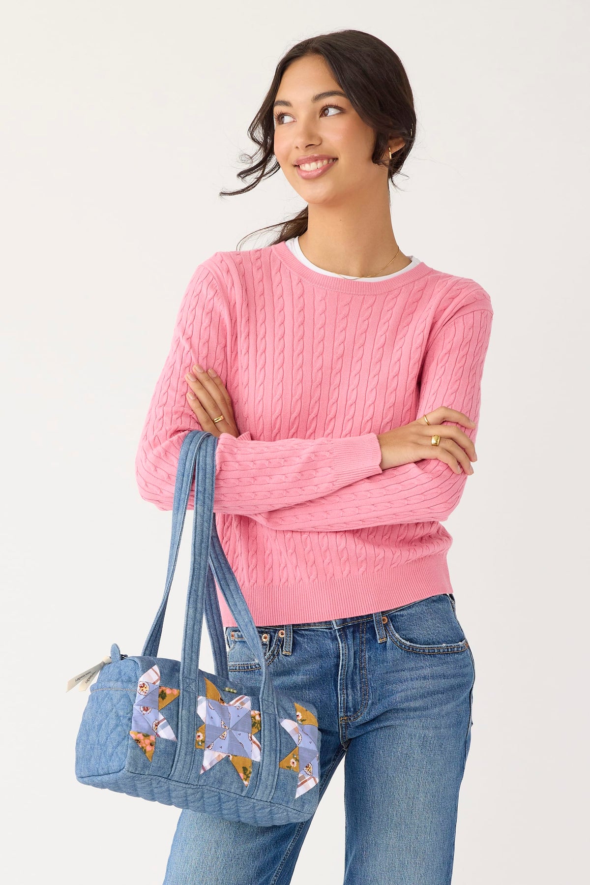 Original 100 Handbag - Pinwheel Riverside Denim