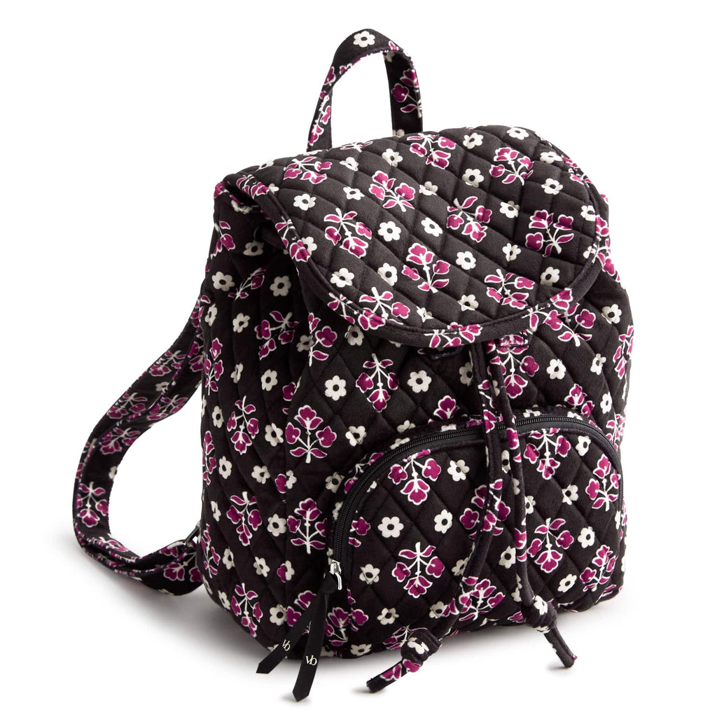 Drawstring Backpack - Clustered Ditsy Moonless Night