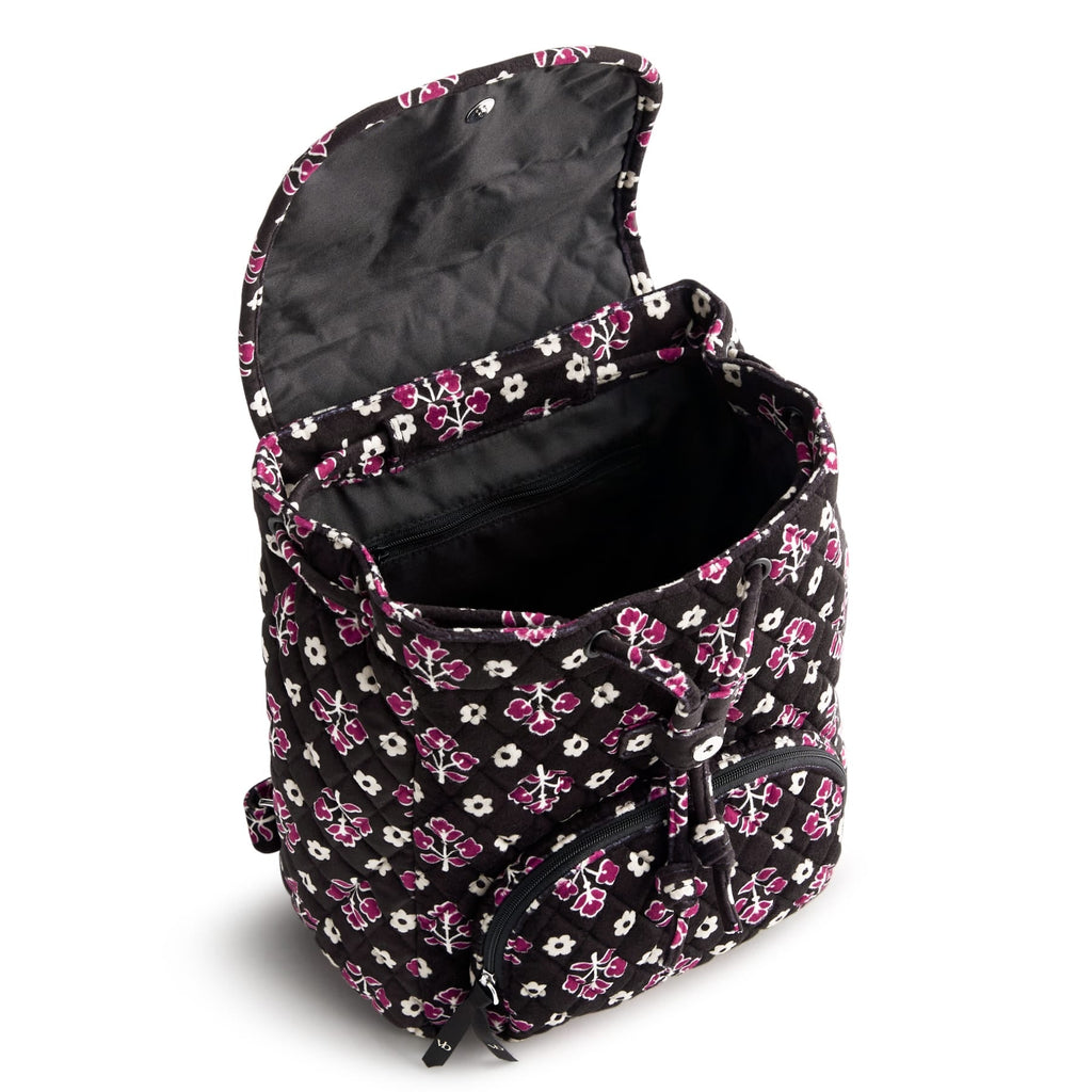 Drawstring Backpack - Clustered Ditsy Moonless Night