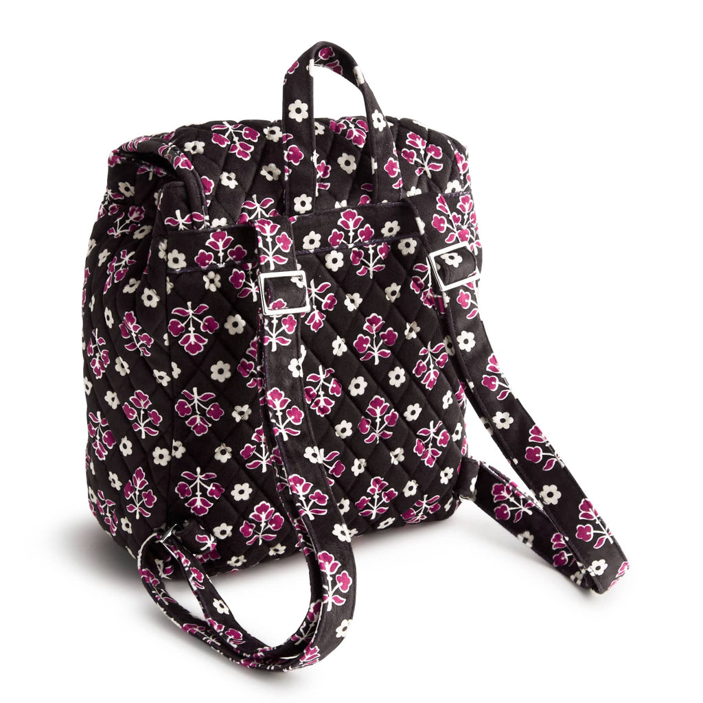 Drawstring Backpack - Clustered Ditsy Moonless Night