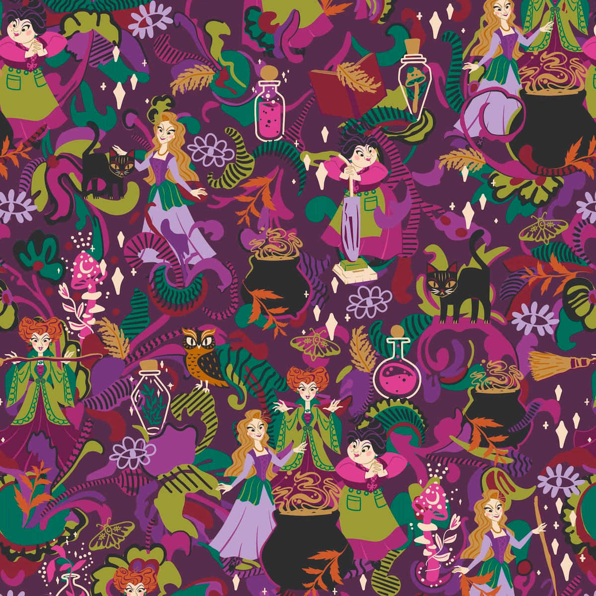 Disney Large Travel Duffel - Hocus Pocus Blooms and Brooms