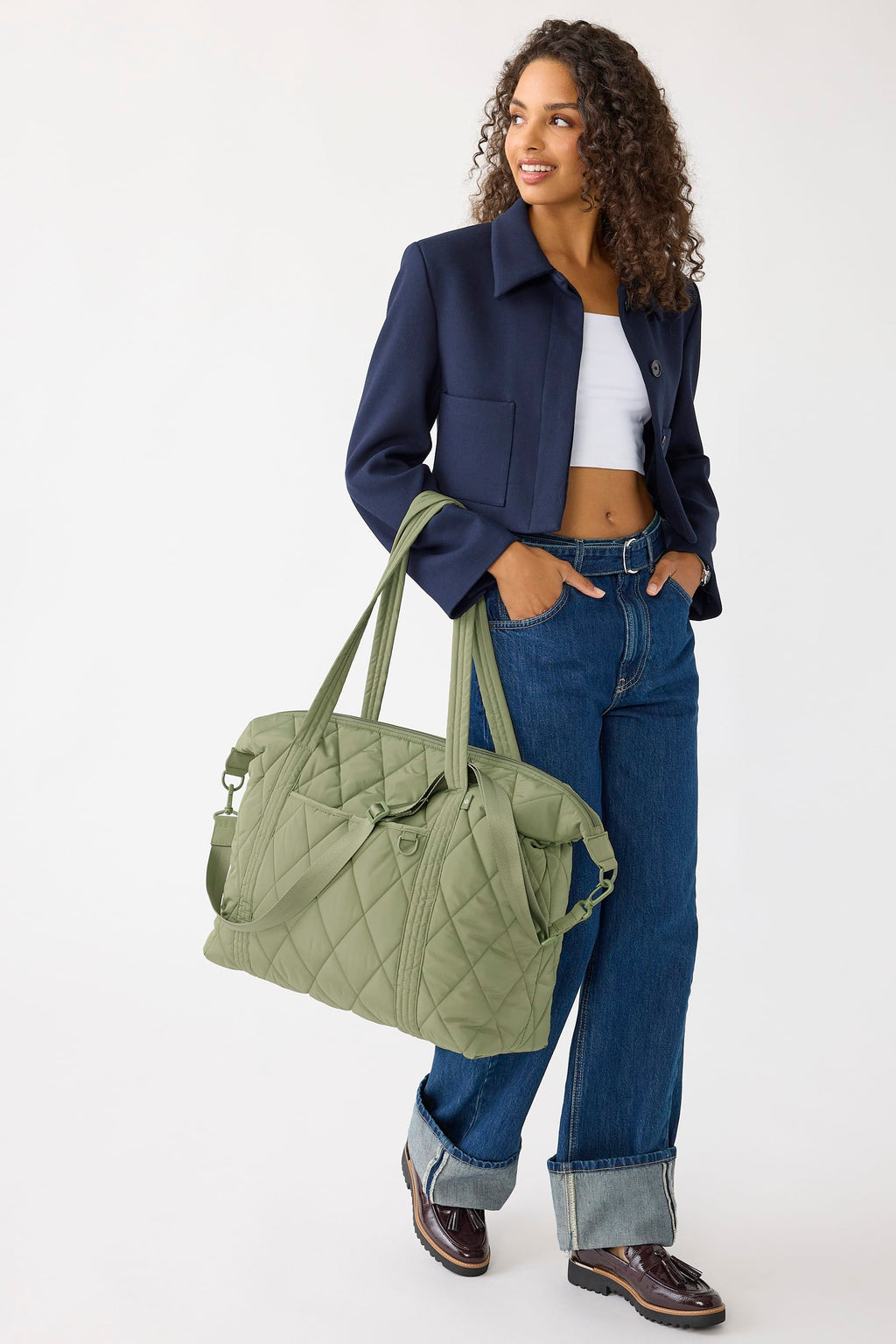 Travel Tote - Deep Lichen Green