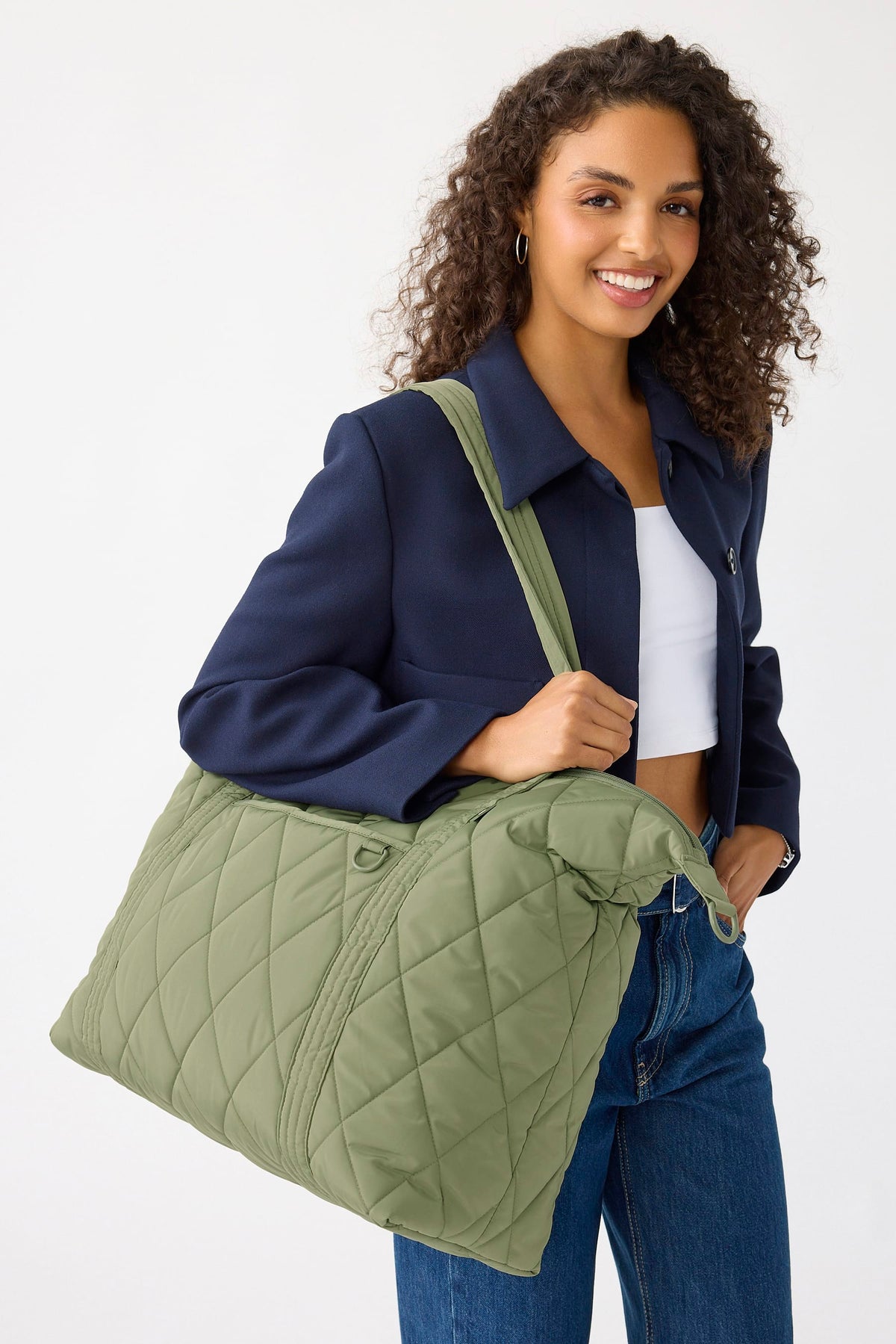 Travel Tote - Deep Lichen Green