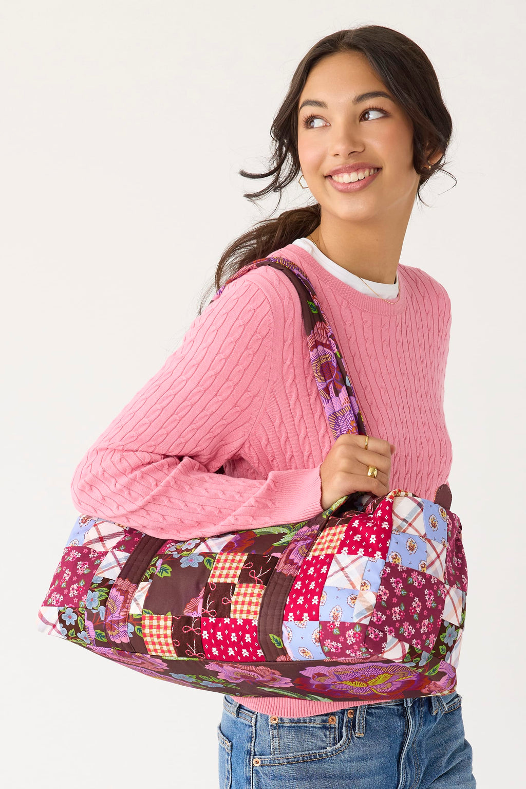 Small Original Duffel - Festive Check Patchwork