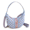 Clara Convertible Shoulder Bag - Blue Leaf