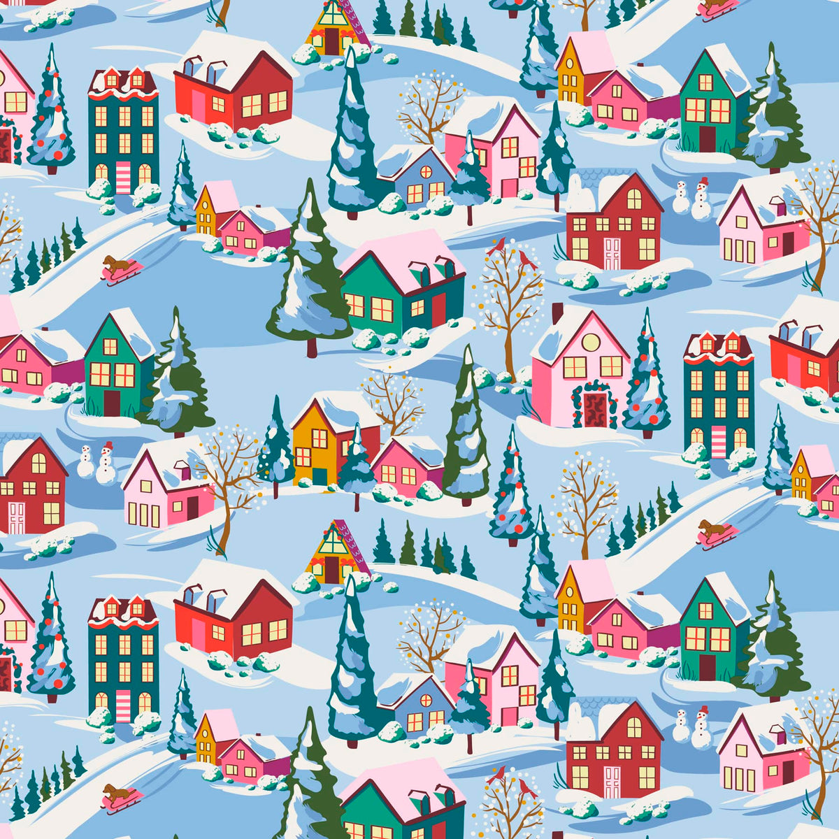 House Cosmetic Bag - Holiday Houses