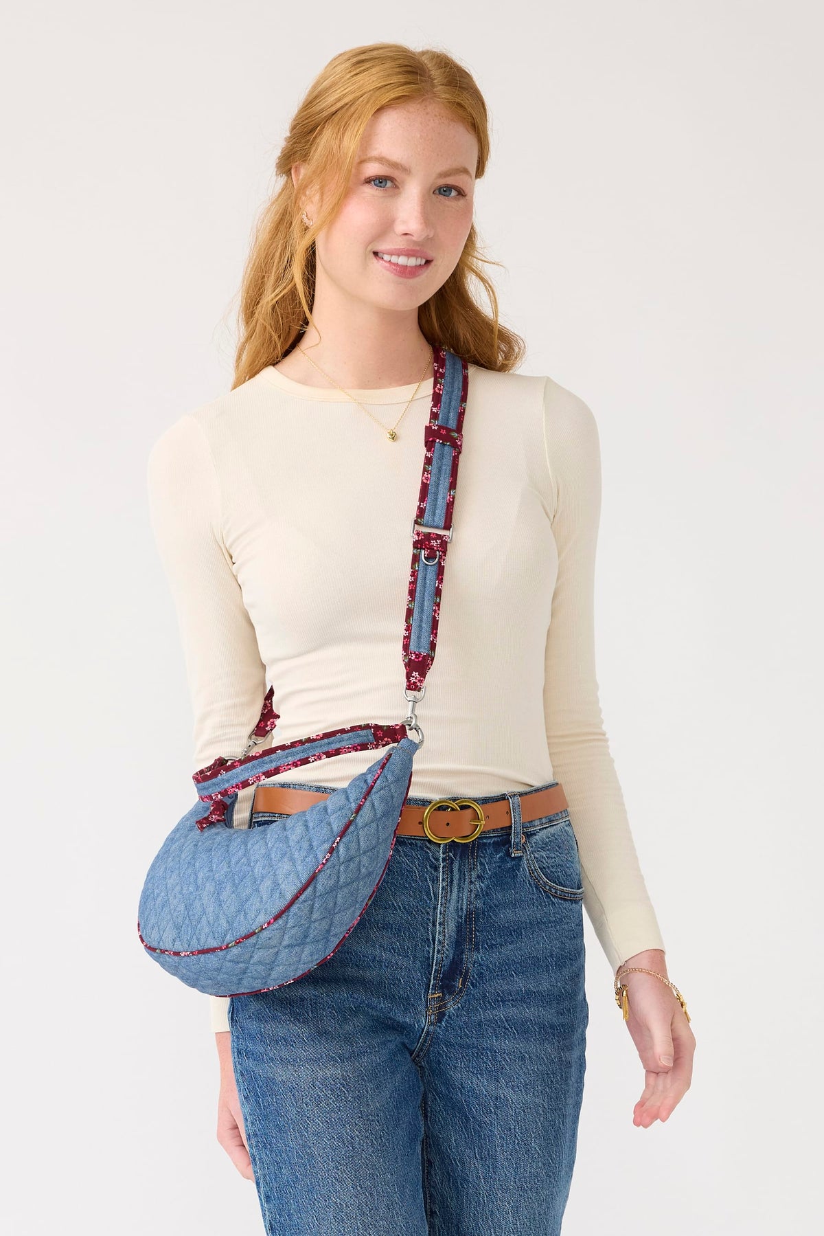 Clara Convertible Shoulder Bag - Riverside Denim