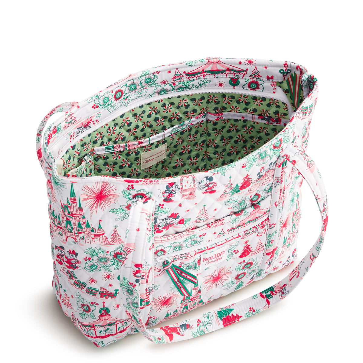 Disney Hallmark Holiday Ever After Small Original Vera Tote - Holiday Ever After Floral