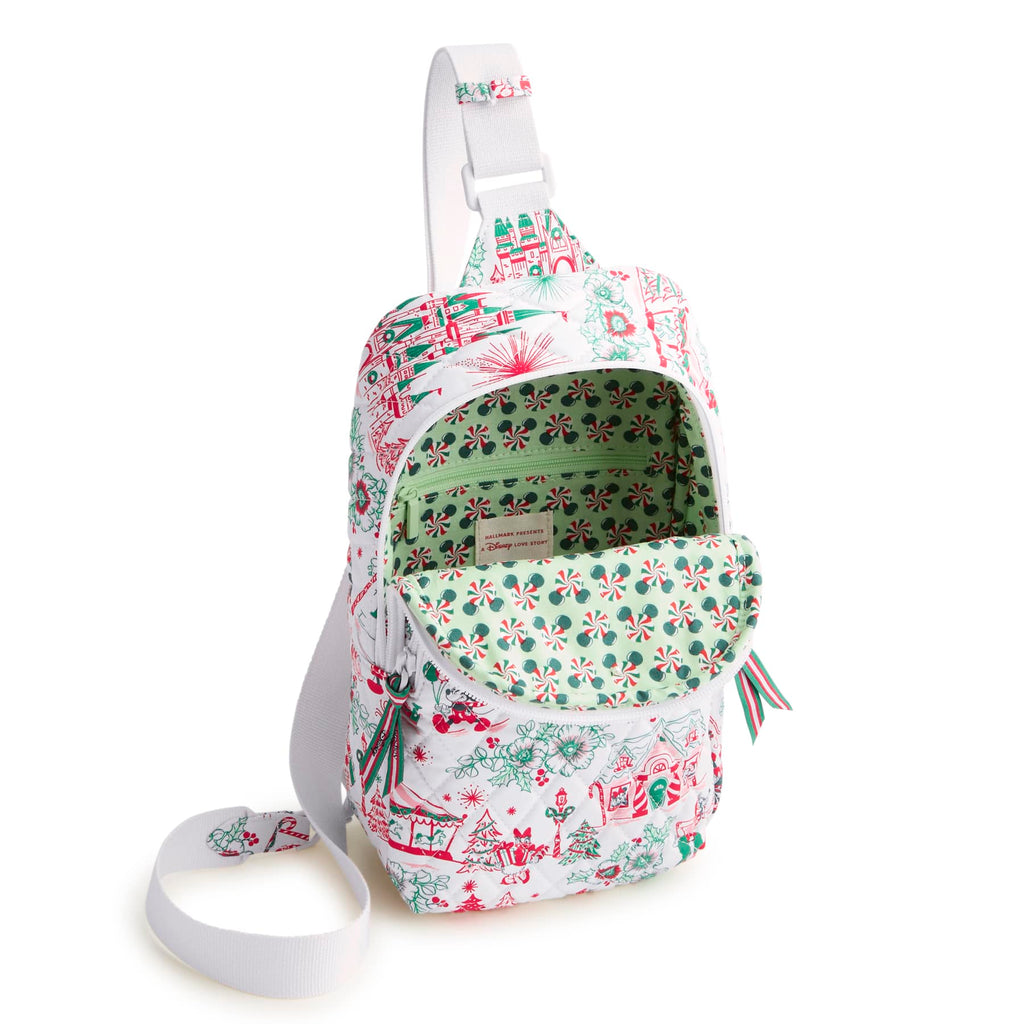 Disney Hallmark Holiday Ever After Lorman Sling Backpack - Holiday Ever After Floral